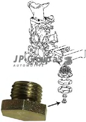 JP GROUP 8113800200 -  Резьбовая пробка, маслянный поддон